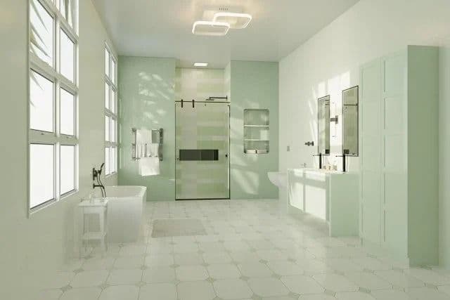 calming-green-bathroom-colors